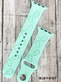 Line Green Silicone Watch Band