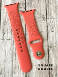 Hot Pink Silicone Watch Band