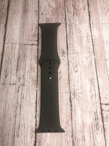 Dark Gray Silicone Watch Band