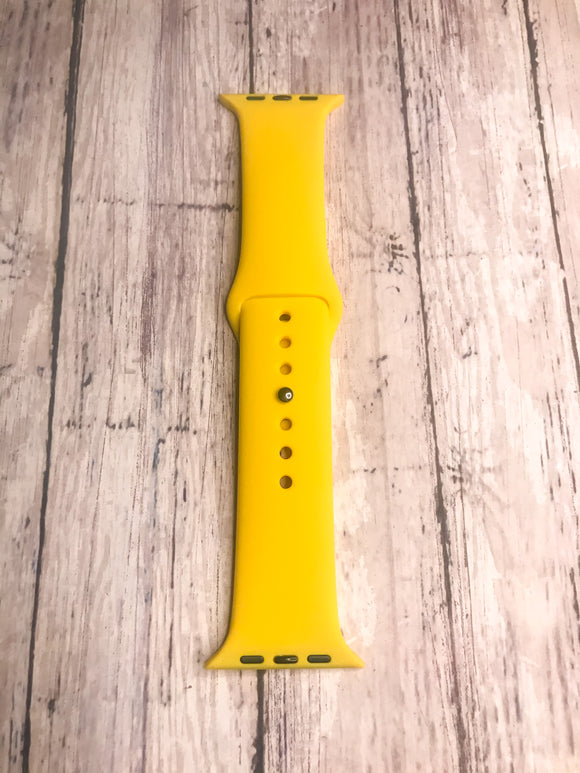 Yellow Silicone Watch Band