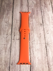 Orange Silicone Watch Band