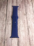 Dark Blue Silicone Watch Band