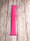 Hot Pink Silicone Watch Band