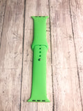 Line Green Silicone Watch Band