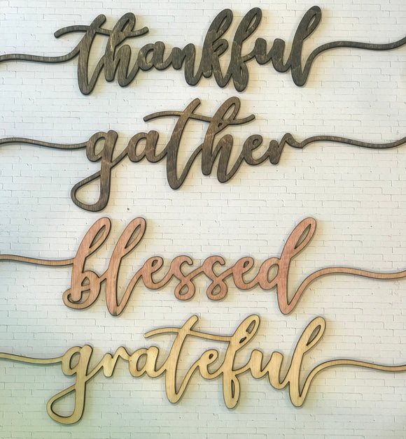 Thanksgiving Plate Decor Set of 4