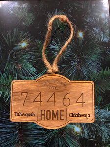 Zip Code Ornament