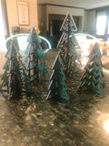 3D Christmas Trees Set of 5