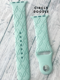 Line Green Silicone Watch Band