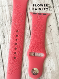 Hot Pink Silicone Watch Band